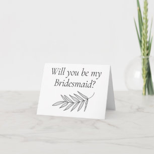 Werden Sie meine Bridesmaid-Vorschlagskarte sein? Karte