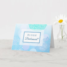 Werden Sie meine Bridesmaid-Vorschlagskarte sein?