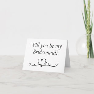 Werden Sie meine Bridesmaid-Vorschlagskarte sein? Karte