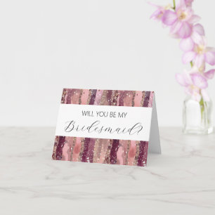 Werden Sie meine Bridesmaid-Vorschlagskarte sein? Karte