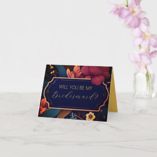 Werden Sie meine Bridesmaid-Vorschlagskarte sein? Karte