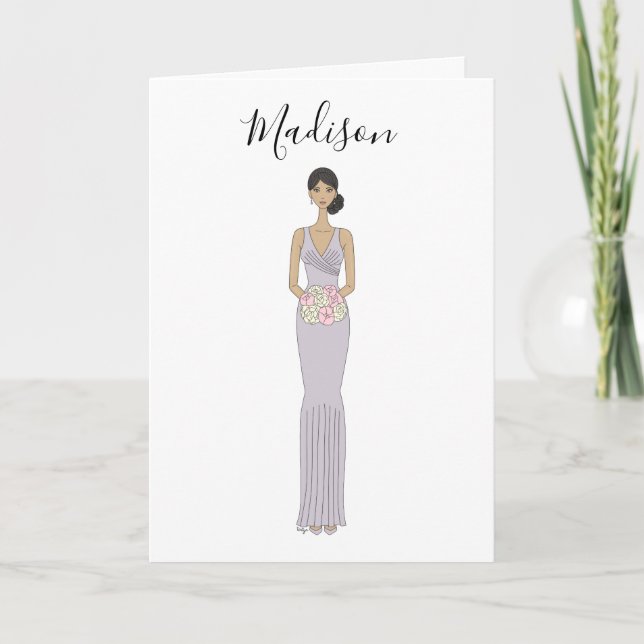 Werden Sie meine Bridesmaid-Vorschlagskarte sein Karte (Vorderseite)