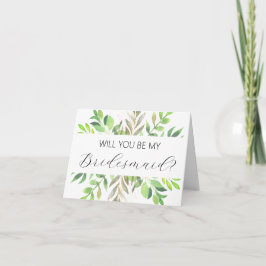 Werden Sie meine Bridesmaid-Vorschlagskarte sein? Karte