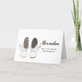 Werden Sie meine Bridesmaid-Vorschlagskarte sein Karte