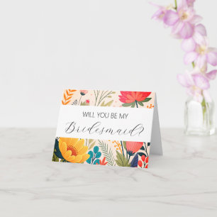 Werden Sie meine Bridesmaid-Vorschlagskarte sein? Karte