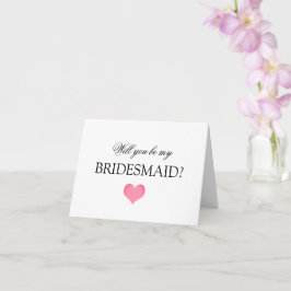 Werden Sie meine Bridesmaid-Vorschlagskarte sein? Karte