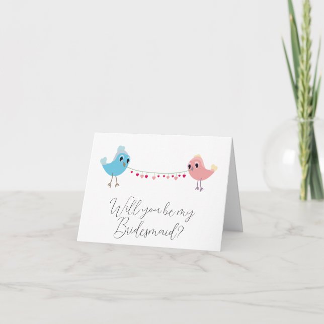 Werden Sie meine Bridesmaid-Vorschlagskarte sein? Karte (Vorderseite)