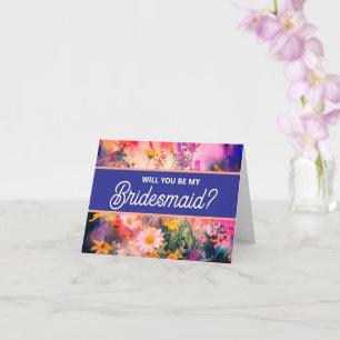 Werden Sie meine Bridesmaid-Vorschlagskarte sein? Karte