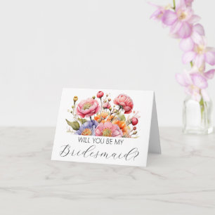 Werden Sie meine Bridesmaid-Vorschlagskarte sein? Karte