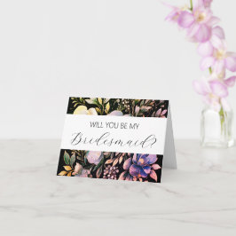 Werden Sie meine Bridesmaid-Vorschlagskarte sein? Karte