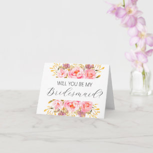 Werden Sie meine Bridesmaid-Vorschlagskarte sein? Karte