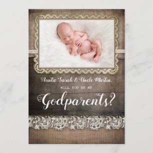 Werden Sie meine Eltern Vorschlag Foto-Karte Einladung