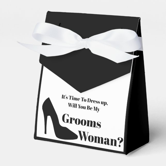 werden Sie meine Groomsfrau sein, der moderne, ein Geschenkschachtel (Vorderseite)