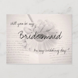 Werden Sie meine Hochzeitskarte sein? Einladungspostkarte