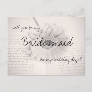 Werden Sie meine Hochzeitskarte sein? Einladungspostkarte