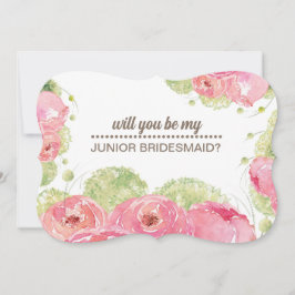 Werden Sie meine Jr. Bridesmaid sein? Romantische  Einladung