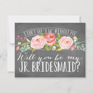 Werden Sie meine Juniorenjury sein?   Bridesmaid Einladung