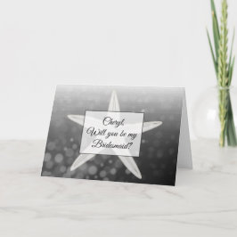 Werden Sie meine Personalisierte Bridesmaid-Karte Einladung