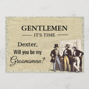 Werden Sie meine Trauzeuge Request Card sein? Einladung