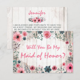 Werden Sie meine Trauzeugin bei einer rustikalen B Einladung