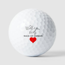 WERDEN SIE MEINE TRAUZEUGIN GOLFBALLS SEIN? GOLFBALL