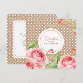 Werden Sie meine Trauzeugin sein? Benutzerdefinier Einladung