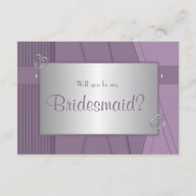 Werden Sie meine überhängende Lila Violet und Silb