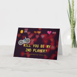 Werden Sie meine Valentine des 2. Spielers sein? Karte