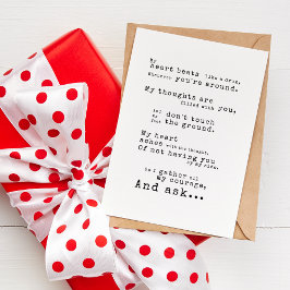 Werden Sie meine Valentine-einzigartige Puzzle-Lie Karte