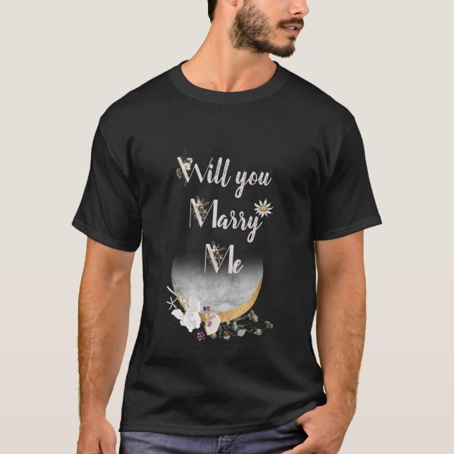 WERDEN SIE MICH BALCK & PINK BLUME T - Shirt VERHE (Vorderseite)