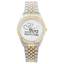 Werden Sie mich heiraten - Vorschlag zur Sonnenhoc Armbanduhr