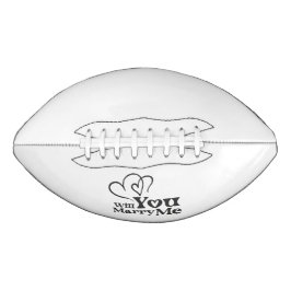 Werden Sie mich heiraten - Vorschlag zur Sonnenhoc Football
