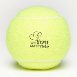 Werden Sie mich heiraten - Vorschlag zur Sonnenhoc Tennisbälle