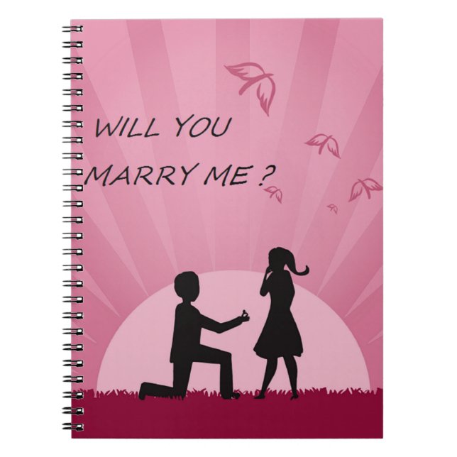 WERDEN SIE MICH VERHEIRATEN? NOTIZBLOCK (Vorderseite)