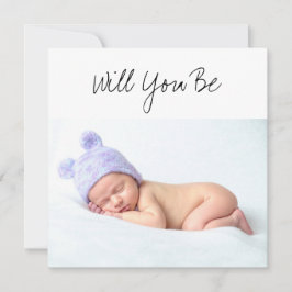 Werden Sie My GodParent Baby, das ein Hut-Foto trä Karte
