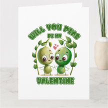 Werden Sie Peas mein Valentine sein?