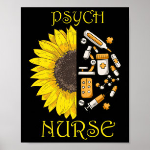 Werden Sie Psychologin, Psychiatrie, Krankenpflege Poster