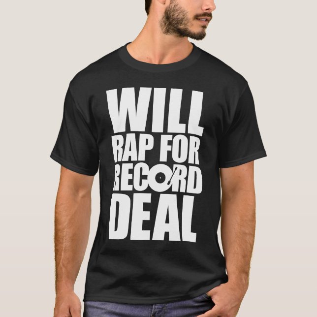Werden Sie Rap für Rekordabkommen - weiße Art T-Shirt (Vorderseite)