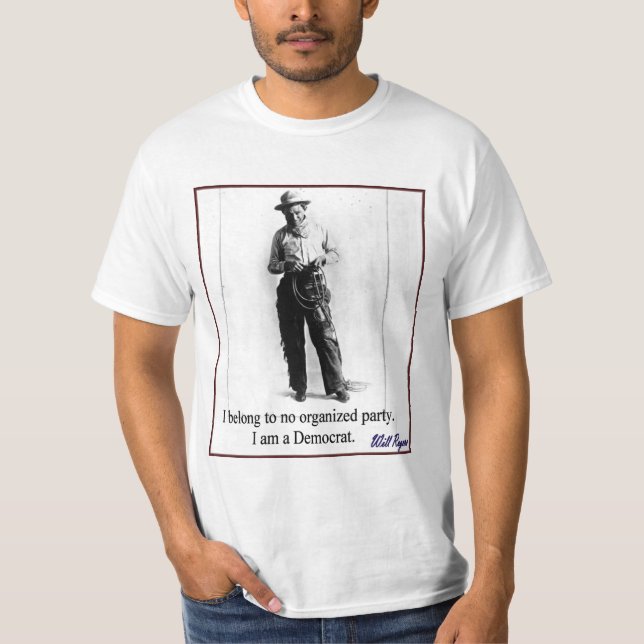 "Werden Sie Rogers - Demokrat " T-Shirt (Vorderseite)