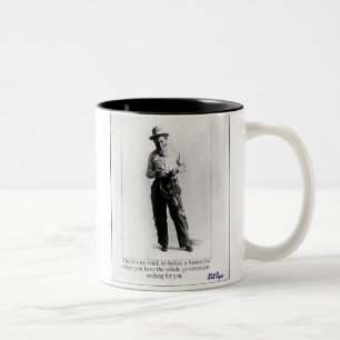 "Werden Sie Rogers - Humorist " Zweifarbige Tasse