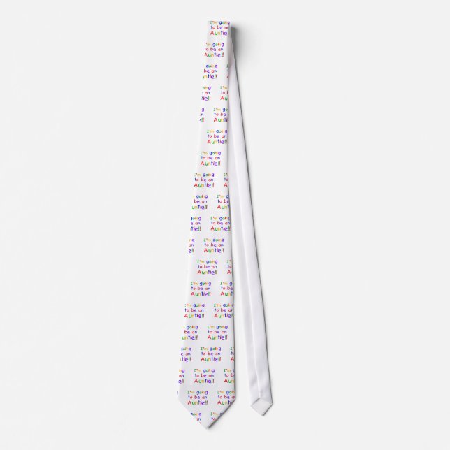 Werden Sie Tante Primärfarben Krawatte (Vorderseite)