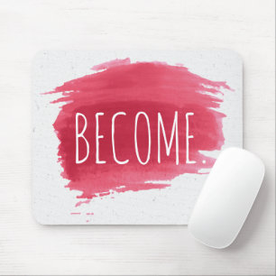 WERDEN Sie Text auf der roten, farbigen Maus-Pad Mousepad