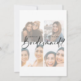 Werden Sie überbrückte Collagen Foto Flat Card