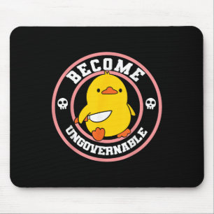 Werden Sie unregierbar Funny Duck Knife Funny Duck Mousepad
