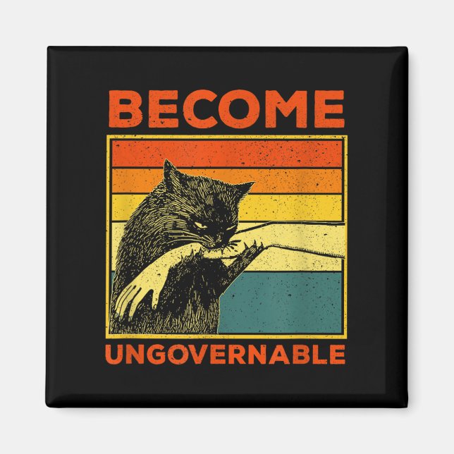 Werden Sie unregierbar - Schwarze Katzen, die Hand Magnet (Vorne)