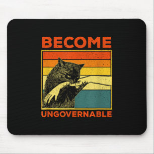 Werden Sie unregierbar - Schwarze Katzen, die Hand Mousepad