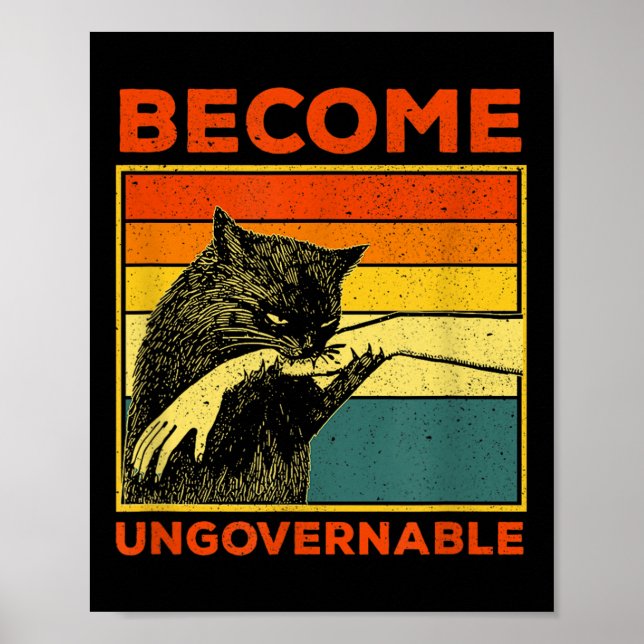 Werden Sie unregierbar - Schwarze Katzen, die Hand Poster (Vorne)