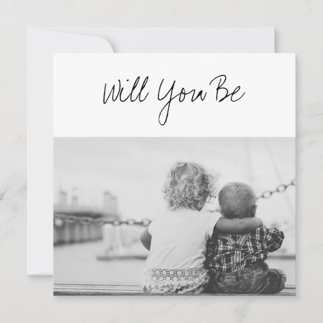 Werden Sie unser "God Parents Baby & Sibling Foto" Karte (Vorderseite)