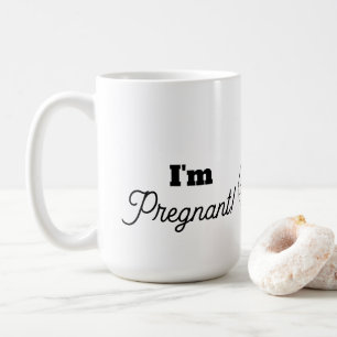 Werdende Eltern Faux-Spitze Kaffeetasse