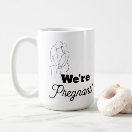 Werdende Eltern Faux-Spitze Kaffeetasse